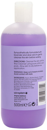 Salon System Just Wax Sensitive Pre Wax Cleanser 500ml