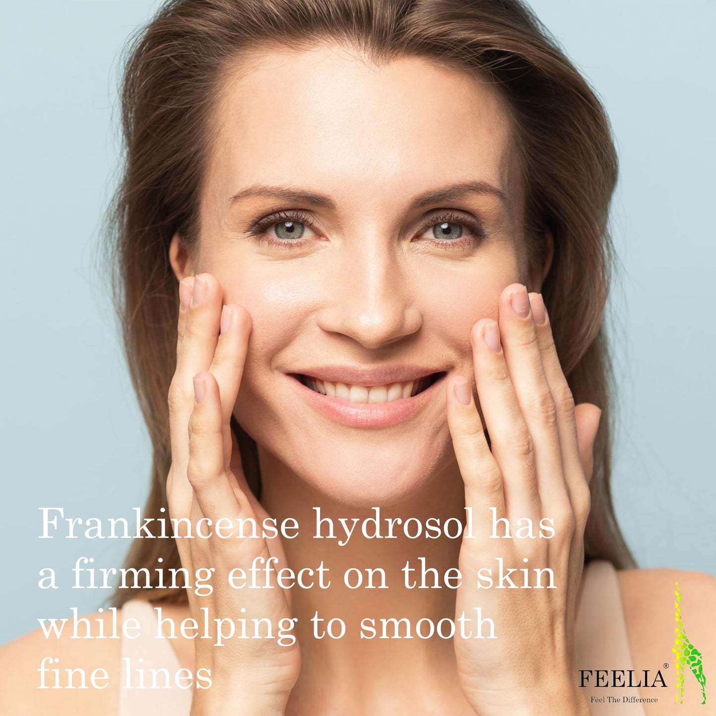 Feelia - Organic Frankincense Hydrosol Water, Steam Distilled, Pure & Natural Toner, Mature, Dry Skin, Toning & Firming, Reduce Dandruff in The Hair (Frankincense)