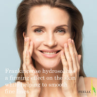 Feelia - Organic Frankincense Hydrosol Water, Steam Distilled, Pure & Natural Toner, Mature, Dry Skin, Toning & Firming, Reduce Dandruff in The Hair (Frankincense)