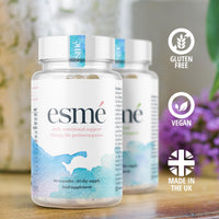 Menopause Supplements esmé perimenomé Perimenopause Supplements 1 Month Supply - Daily Support for The Early Stage of Menopause – 60 Capsules - Includes Ashwagandha, Vitamins and Red Clover