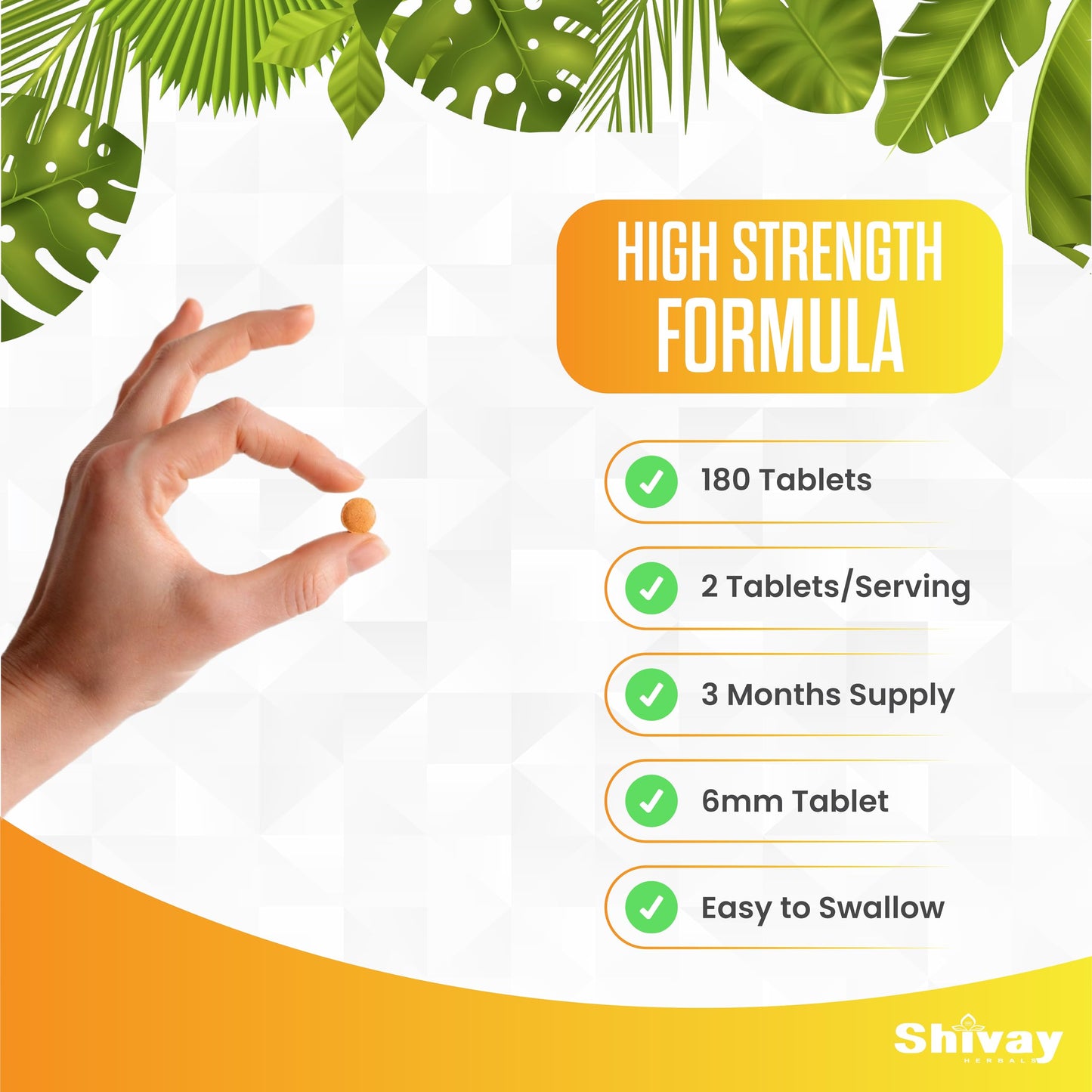 Turmeric Tablets 2600mg with Black Pepper & Ginger Boosted with Vitamin C | 180 High Strength Curcumin Supplements - 3 Month Supply Vegan Active Curcumin Made in The UK by Shivay Herbals