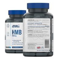 Applied Nutrition HMB Supplement - HMB 500mg Capsules, Metabolite of Leucine, for Muscle Growth & Repair (120 Capsules - 60 Servings)