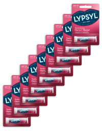 Lypsyl Revitalising Lip Balm, Cherry and Almond, Pack of 9