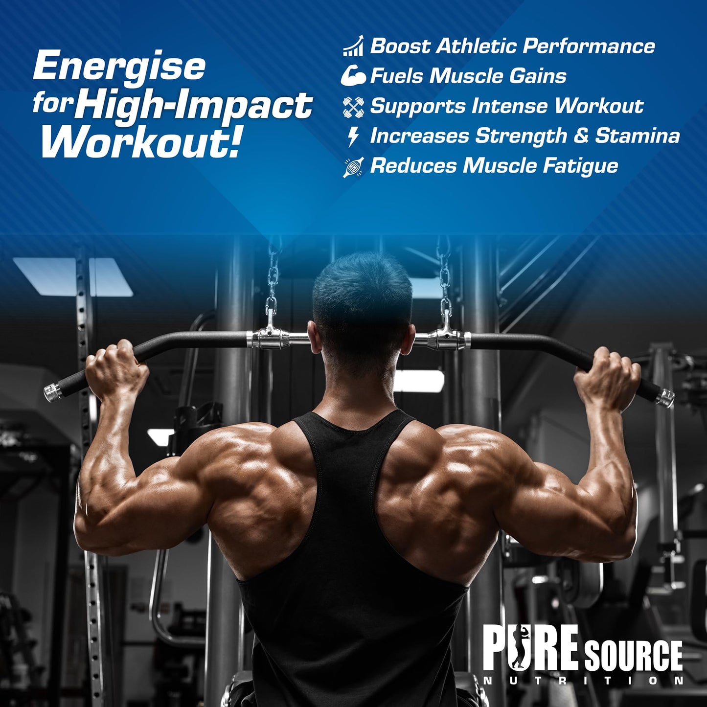 Citrulline Malate Powder 2:1 Non Stim Pre-Workout Supplement, Nitric Oxide Booster Amino Acid Powder L-Citrulline Malate Caffeine Free by Pure Source Nutrition (250g)