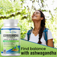 SigmaBiotics Ashwagandha Extract Tablets - Premium Strength Formula - Supports Energy, Overall Health, and Hormone Regulation - Vegan and Gluten Free - 30 Tablets