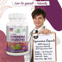 Ayushya Gymnema Sylvestre (Madhunaashini) Capsule, 500 mg Pure Extract, 60 Capsules