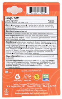 Badger Company, Kids Sport Sunscreen All Season Face Stick, SPF 35, Tangerine & Vanilla, .65 oz (18.4 g)