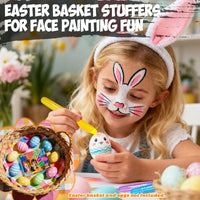 nsxsu Kids Face Paint Sticks 12 Colors, Washable Face Paint Pens for Children, Body Paint Crayons for Birthday Party, Mess Free Girls Boys Facepaint Kit Halloween Makeup