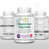 Magnesium Glycinate Supplements 500mg Premium Quality Natural High Strength 100 Vegan Capsules (3 Month Supply) with Highest Bioavailability