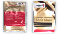 Infinitive Beauty Exfoliating Foot Mask Peeling Feet Masks Pair, Exfoliator, Exfoliater, Exfoliating Scrub, Whitening and Moisturiser, Clear Foot Odour, Remove Hard Dead Skin, Soft Feet, Cleanser, 7 Days Effective