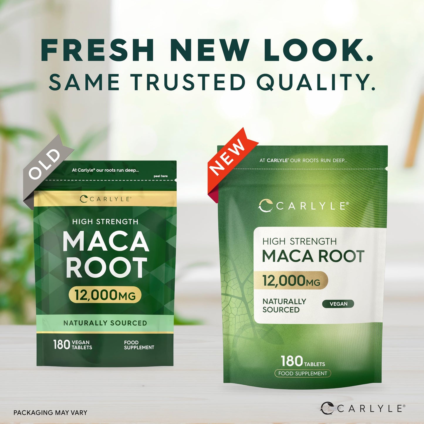 Maca Root Tablets 12,000mg | Naturally Sourced & High Strength Maca Root Extract | 180 Vegan Tablets | Supplement for Men & Women | by Carlyle
