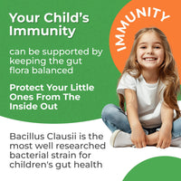 BIOGUT Biogut Happy Tummies | Kids Supplement Drink |Bacillus Clausii | Helps with Stomach Upset, Diarrhoea & Cramps | Mix with Food or Drinks for Fussy Eaters | 20 Ready-to-Drink Vials
