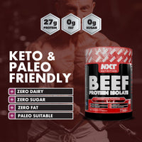 NXT Nutrition NXT Beef Protein Isolate 540g - High Protein Powder in Natural Amino Acids - Paleo, Keto Friendly - Dairy and Gluten Free - 540g - Cherryade