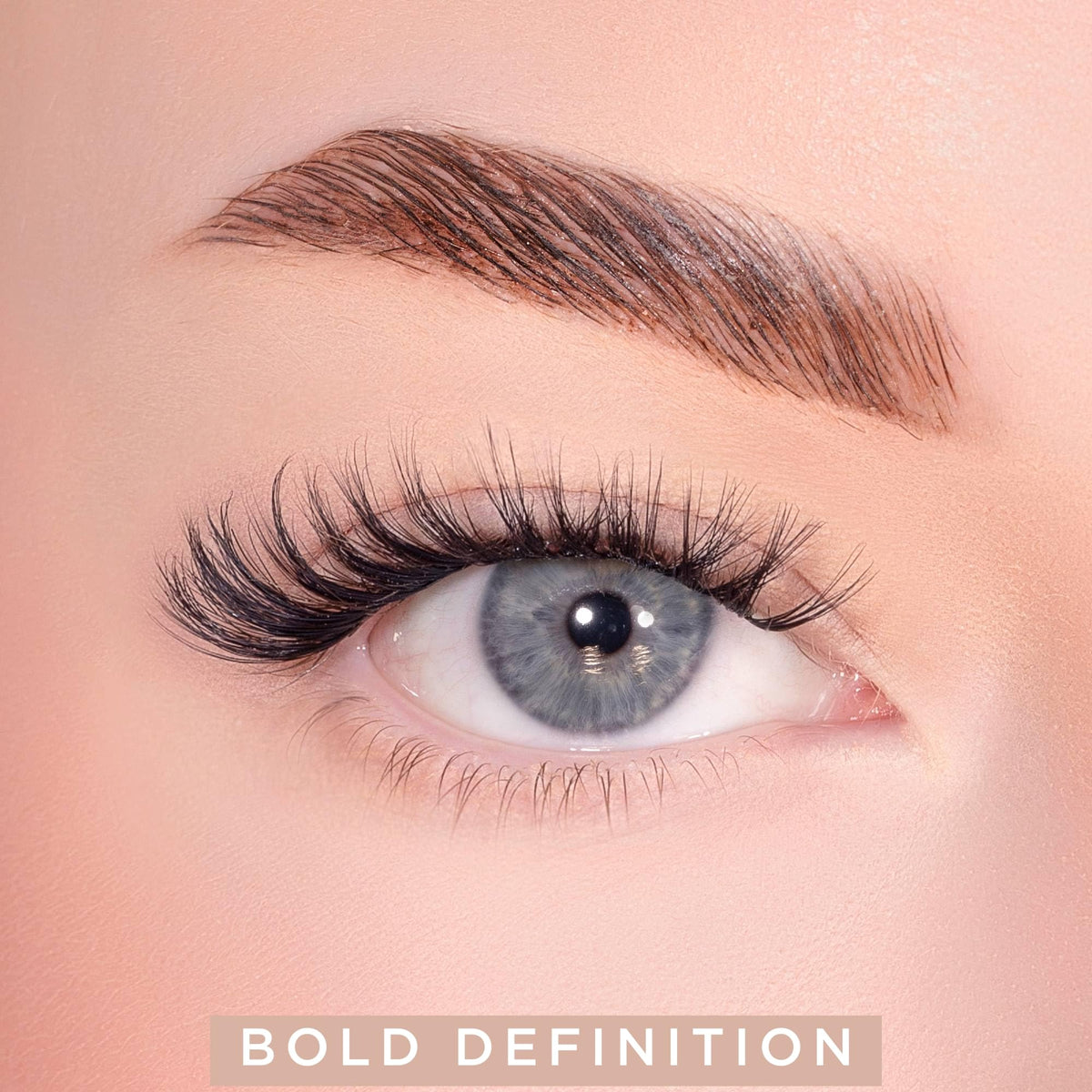 Lola's Lashes Pre-glued Lashes | Bold Definition 3 Row Starter Kit | Pre-Glued Lashes | Easy Application | Application Tools Included | 5-10 Days Wear & Waterproof | 10-14mm