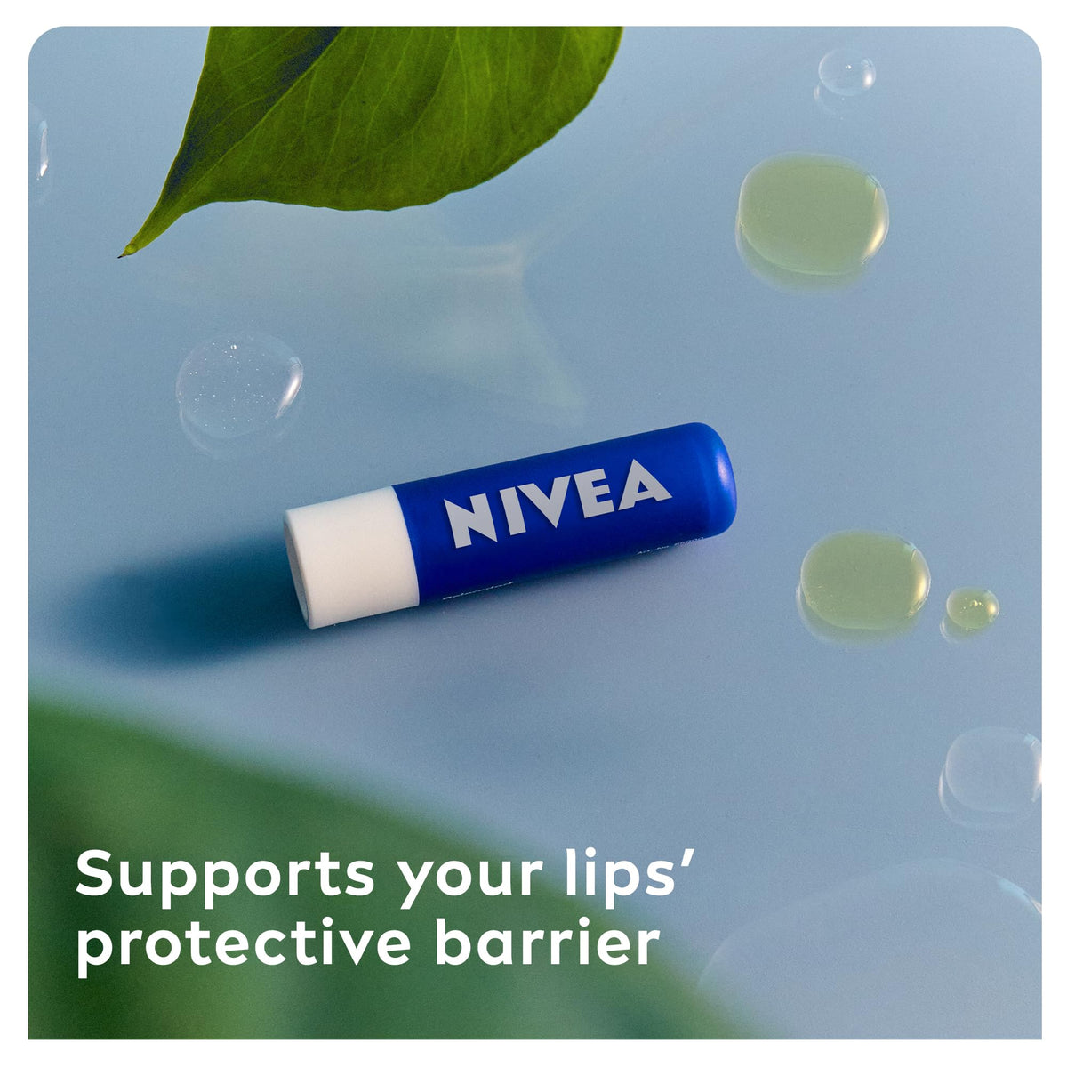 NIVEA Original Care Duo Pack Lip Balm (2x 4.8g), Lip Moisturiser Deeply Hydrates for 24h+, 100% Natural Origin Ingredients, Shea Butter, and Vitamins, Lip Care