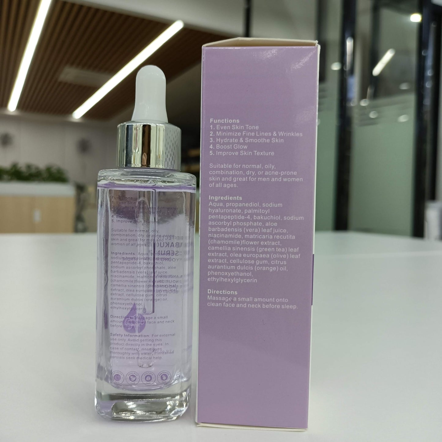 Dr. BIEN-AIME_Bakuchiol Serum 50ml_Natural Retinol Alternative Face Serum with Niacinamide, Peptides,Hyaluronic Acid & Vitamin C, Skincare, Acne-Prone Skin, Anti-Aging, Reducing Line & wrinkles