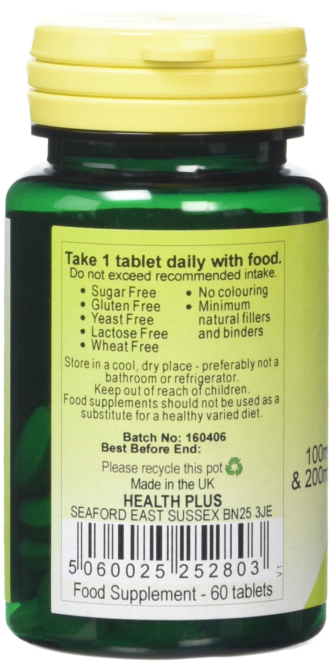 Health Plus Gotu Kola General Health Plant Supplement - 60 Tablets