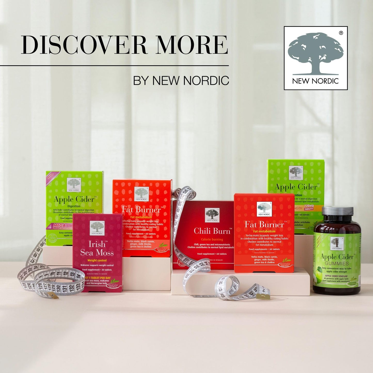 New Nordic Ltd New Nordic Wonder Legs, High-Strength Pine Bark & Red Vine Leaf Extract with Vitamin C, Supports Normal Circulation & Vein Function, 60 Vegan Tablets