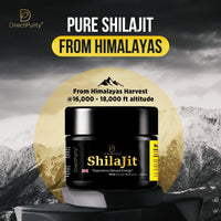 Directpurity Shilajit Resin, 100% Purified Natural Gold Himalayan Shilajit - Full of Fulvic Acid & Trace Elements, Vegan, Replenish Energy and Immune Support, 50 Grams, 3 Months Supply