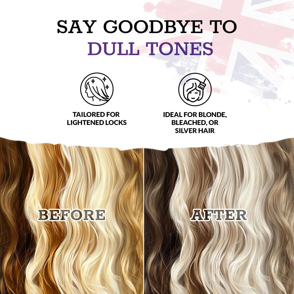 Ronney RONNEY Purple Hair Mask for Blonde Hair - Supports No Yellow Shampoo - 300 ml Blonde Hair Mask for Blonde, Bleached, Grey and Silver Hair Colour - Add Shine, Cool Tone, Lighten and Soften