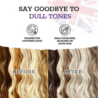 Ronney RONNEY Purple Hair Mask for Blonde Hair - Supports No Yellow Shampoo - 300 ml Blonde Hair Mask for Blonde, Bleached, Grey and Silver Hair Colour - Add Shine, Cool Tone, Lighten and Soften