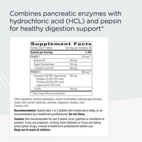 Integrative Therapeutics Panplex 2-Phase - Stomach and Intestinal Tract Digestion Support Supplement with Digestive Enzymes, Pepsin and Betaine HCL* - 180 Tablets