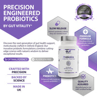 Gut Vitality Probiotic for Gut Health | 19 Billion CFU | 7 Strains for Bloating Relief & Digestive Support | 60 Delayed-Release Vegan Capsules | with Prebiotic Inulin
