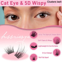 LYMYBETY 168Pcs Individual Eyelashes Kit D Curl 10-18mm Lash Clusters with Lash Bond & Seal & Remover &Tweezers DIY Eyelash Extensions for DIY at Home (T02 KIT, 10-18 mm)