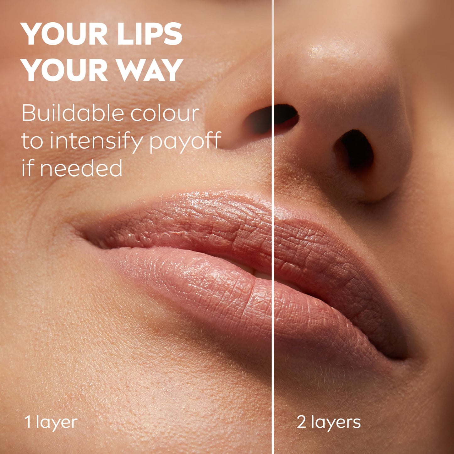 NIVEA Caring Beauty Nude Lip Balm SPF30 (4.8g), 3-in-1 Buttery Lip and Cheek Tint, Rich Colour and 24H Moisturisation with SPF 30 Protection