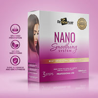 RENEW HAIR PROFESSIONAL NANO Smoothing System Hair Straightening Brazilian Treatment Hair Straightening ,Smooths, Strengthens, Softens Formaldhendy Free Keratin Smooth Renew , Vegan 3x 120ml