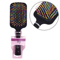 Fine Lines Multi-Coloured Paddle Brush - 11 Row with Wavy Bristles