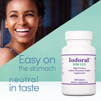 Optimox, Iodoral 12,5mg, with Iodine and Potassium Iodide, Depot, 180 Vegan Tablets, Laboratory Tested, Vegetarian, Gluten-Free, Soy-Free, Non-GMO