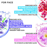Garnier Sheet Mask Discovery Collection, Face & Eye Sheet Mask set for Dehydrated, Dull and Tired Skin, with glycerin and hyaluronic acid -  Pack of 5 Sheet Masks