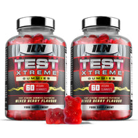 Iron Labs Nutrition Test Xtreme Gummies for Men (120 Gummies - 2 Month Course) - High Strength Booster for Men - Mixed Berry Flavour - Features Maca, Ginseng, Zinc and Selenium - Sugar Free & Vegan Suitable