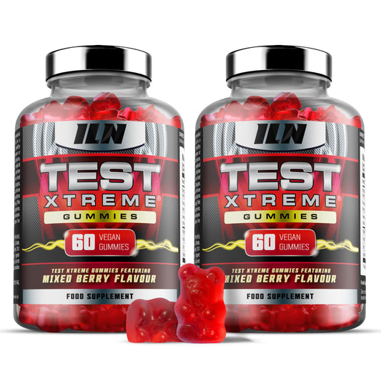 Iron Labs Nutrition Test Xtreme Gummies for Men (120 Gummies - 2 Month Course) - High Strength Booster for Men - Mixed Berry Flavour - Features Maca, Ginseng, Zinc and Selenium - Sugar Free & Vegan Suitable