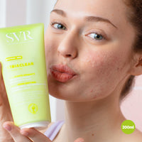 SVR SEBIACLEAR Soothing Face Wash-Off Cream Cleanser for Oily, Acne-Prone Skin Sensitized by Drying Acne Treatments, 200ml