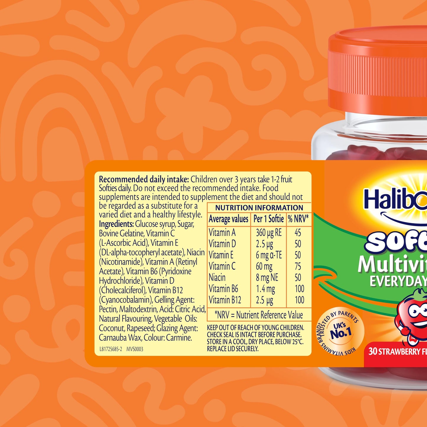 Haliborange Kids Multivitamins Strawberry Capsule Softies, 30 each