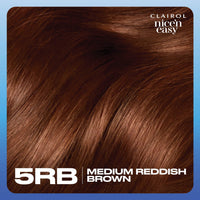 Clairol Nice'n Easy Crème Permanent Hair Dye, 5RB Medium Reddish Brown, 115g