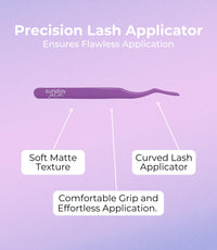 Lola's Lashes Press-On Lashes | Soft Wisp Starter Kit | Pre-Glued Wispy Lashes | Easy Application | Stick & Clamp Tools Included | 24 Hour Wear & Waterproof | 10-14mm