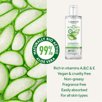 LAKELAND COSMETICS Lakeland Cosmetics Aloe Vera Gel 250ml contains 100% pure natural bio active aloe gel moisturiser, soothes cuts, irritated skin, burns & sunburn relief for face & body great aftersun lotion cream