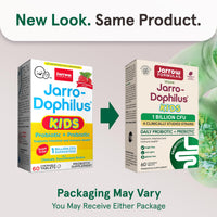 Jarrow Formulas Jarro-Dophilus Kids Probiotics and Prebiotics 1 Billion CFU Supplement for Intestinal and Immune Health Support 60 SugarFree RaspberryFlavored Chewable Tablets 30 Day Supply Pack of 12