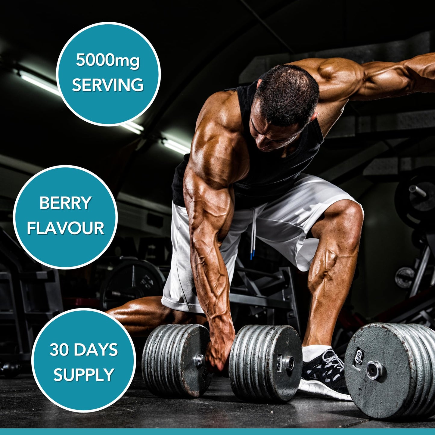 Primo Wellness Creatine Gummies 5000mg – 60 Count Berry Flavoured Energy Gummies Pump Pre Workout Creatine Powder Vitamin Gummies – Vegan Gluten Free Muscle Growth Supplements