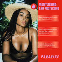 PROSHINE Body Oil Bar High Shine Solid Moisturiser 60g – Nourishing Vegan Body Butter with Soy Wax, Shea & Mango Butter – Travel-Friendly Hydration with Jasmine & Cedar Leaf Scent, UK Made by Proshine