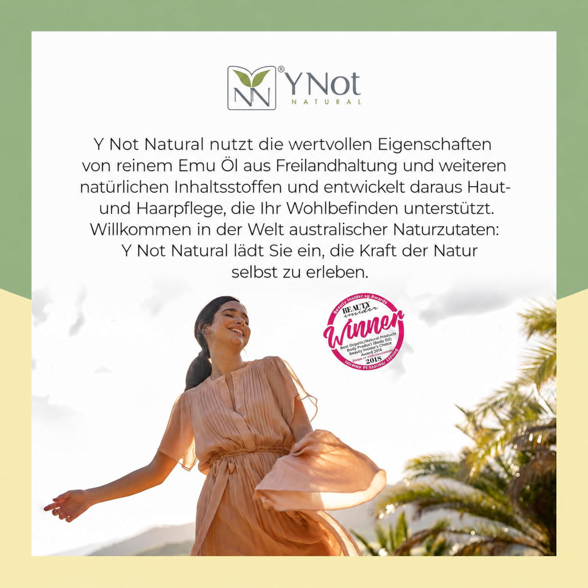 Y Not Natural Pure Emu Oil - Face Moisturizer, Body Oil & Hair Growth Oil - Organic Skin Care with Vitamin E Oil, Omega 3-6-9 - Multi-Use Face Oil, Scalp Oil & Cuticle Oil- Australian Emu Oil (200ml)