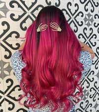 Crazy Color Vibrant Cyclamen Semi-Permanent 4 Pack Quad Hair Dye. Highly Pigmented Cerise Conditioning & Oil Nourishing Vegan Formula No Bleach or Ammonia 400ml
