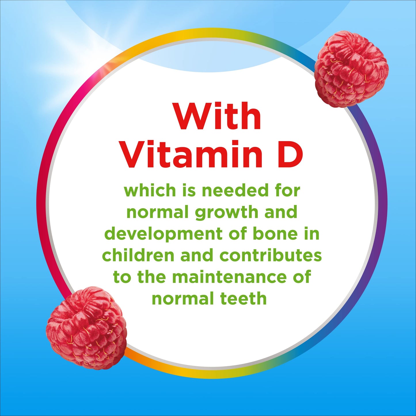 Centrum Multivitamins for Kids Bones & Teeth, Vitamins with 5 Essential Nutrients including Vitamin D, Mixed Berry Natural Fruit Flavour, 30 Multigummies (Packaging may vary)
