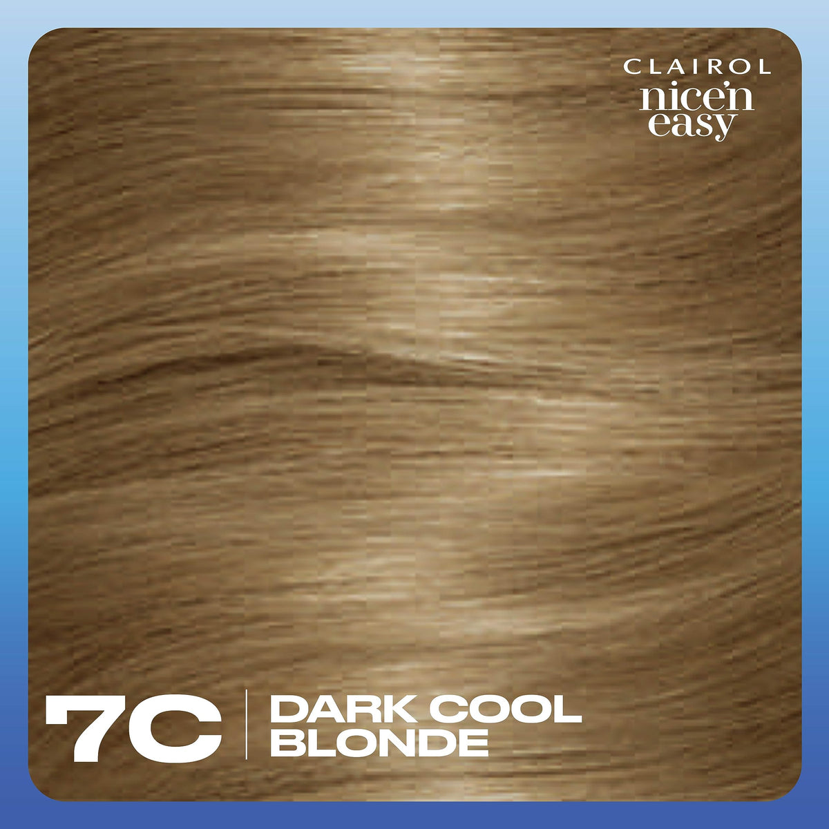 Clairol Nice'n Easy Crème, Natural Looking Oil Infused Permanent Hair Dye, 7C Dark Cool Blonde