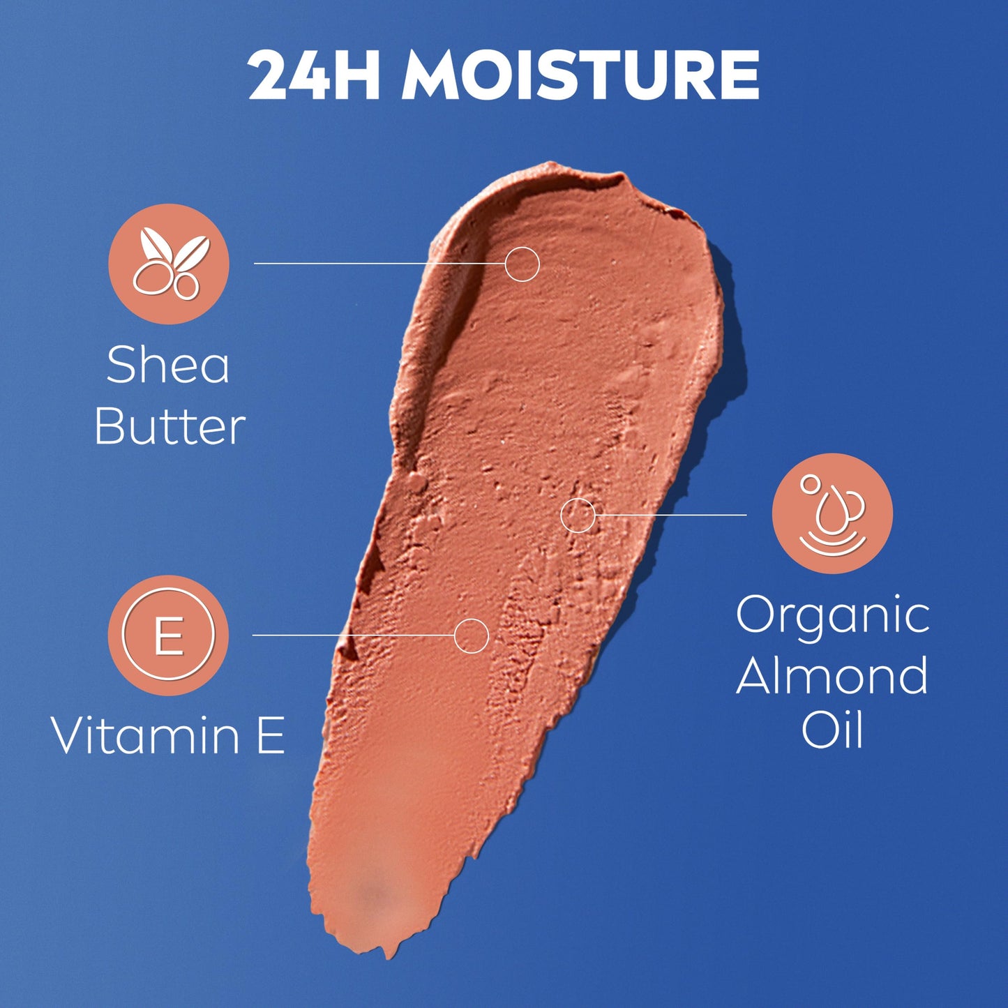 NIVEA Caring Beauty Nude Lip Balm SPF30 (4.8g), 3-in-1 Buttery Lip and Cheek Tint, Rich Colour and 24H Moisturisation with SPF 30 Protection