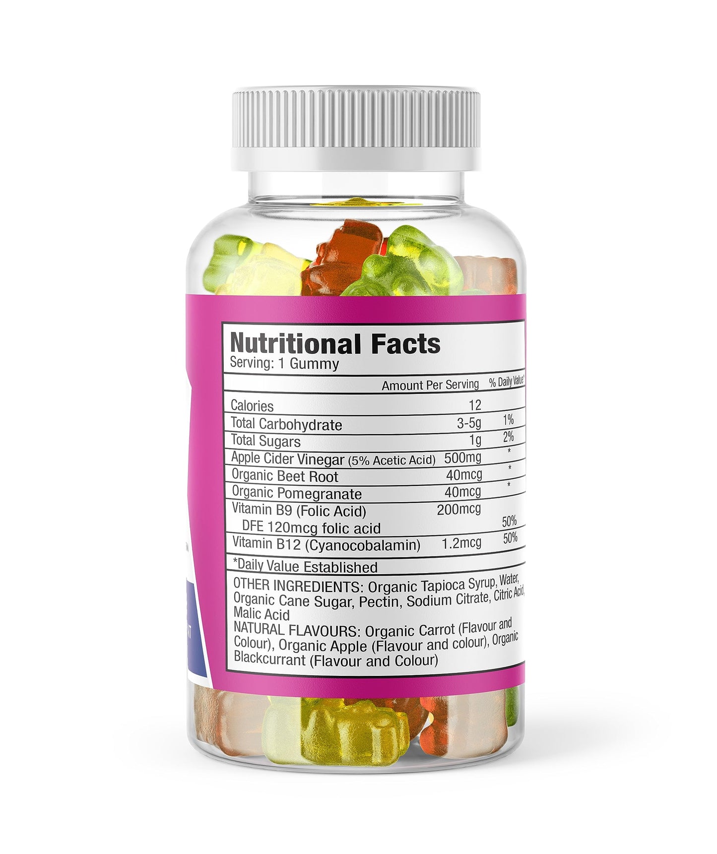 SUPPLEMENT PARADISE Summer Keto + ACV Gummies Vegetarian/Vegan 1 Month Supply