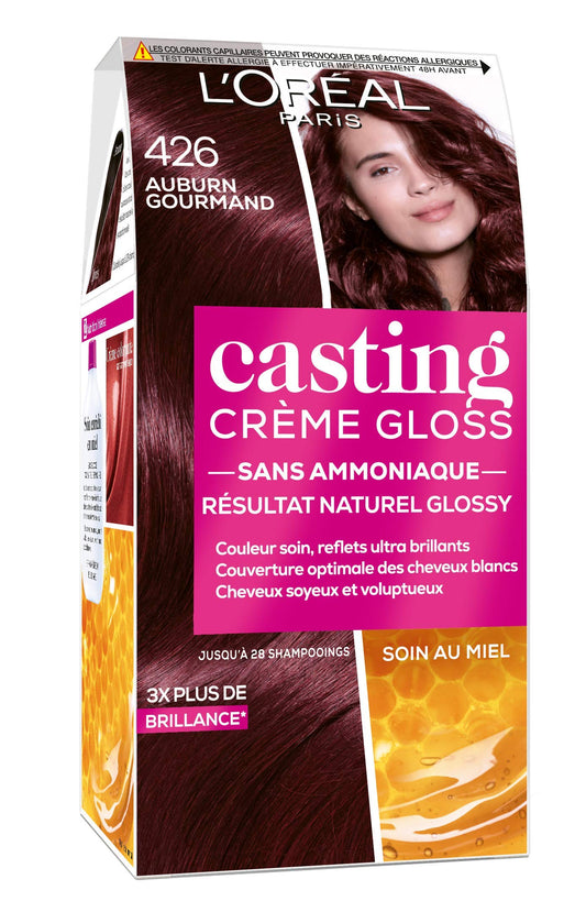 L'OREAL - Coloration - CASTING CRÈME GLOSS - Tout les rouges - 426 auburn gourmand